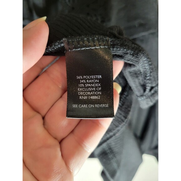 Torrid Women's SZ 2X Cardigan Super Soft Rib Knit Long Sleeve Open Front Black - Picture 9 of 10